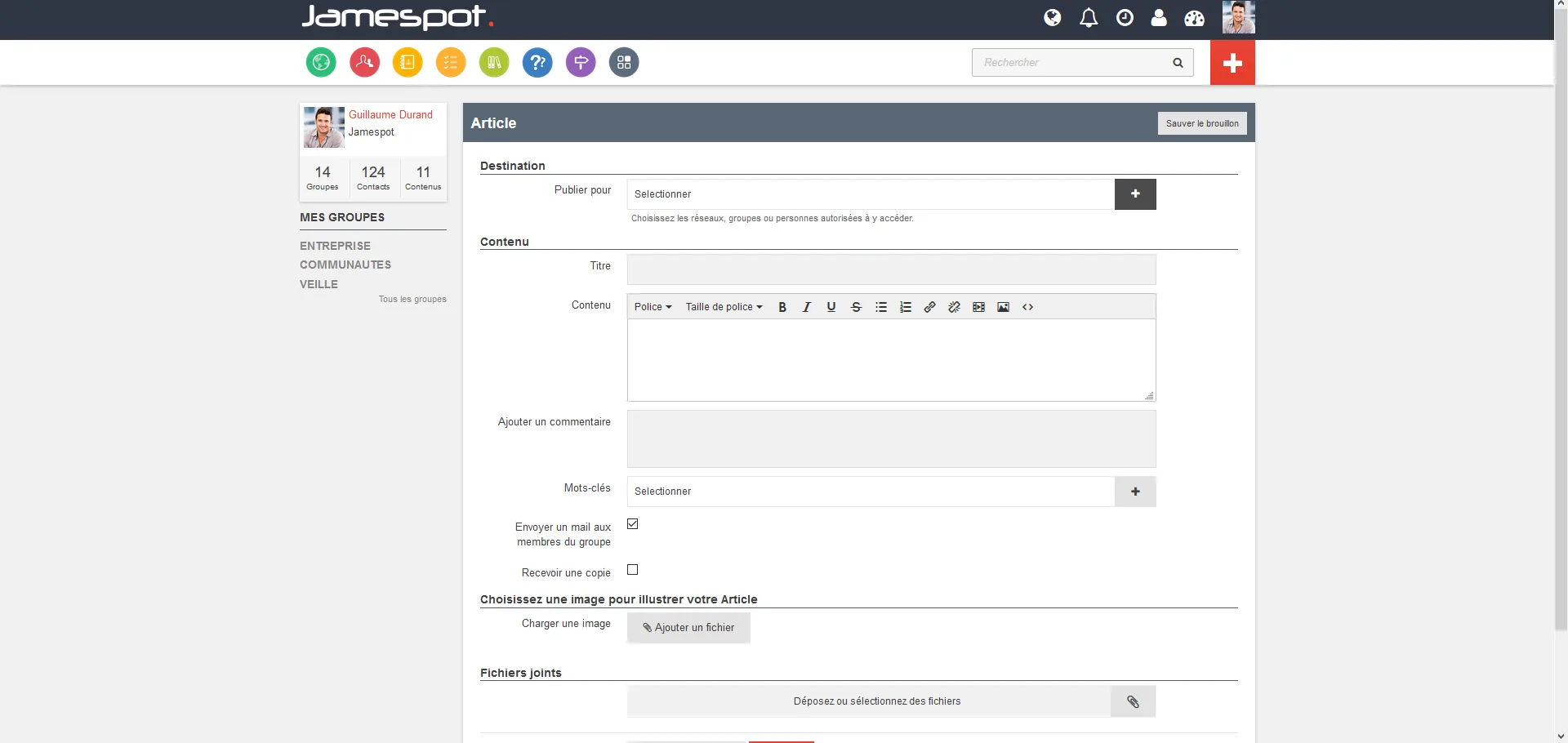 Jamespot Intranet Social — Screenshots 5