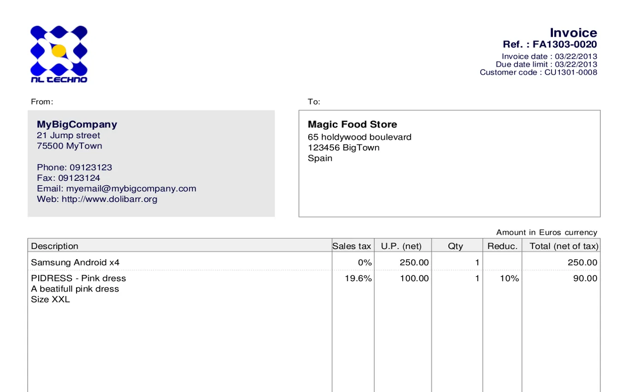 DoliCloud ERP CRM — Screenshots 4
