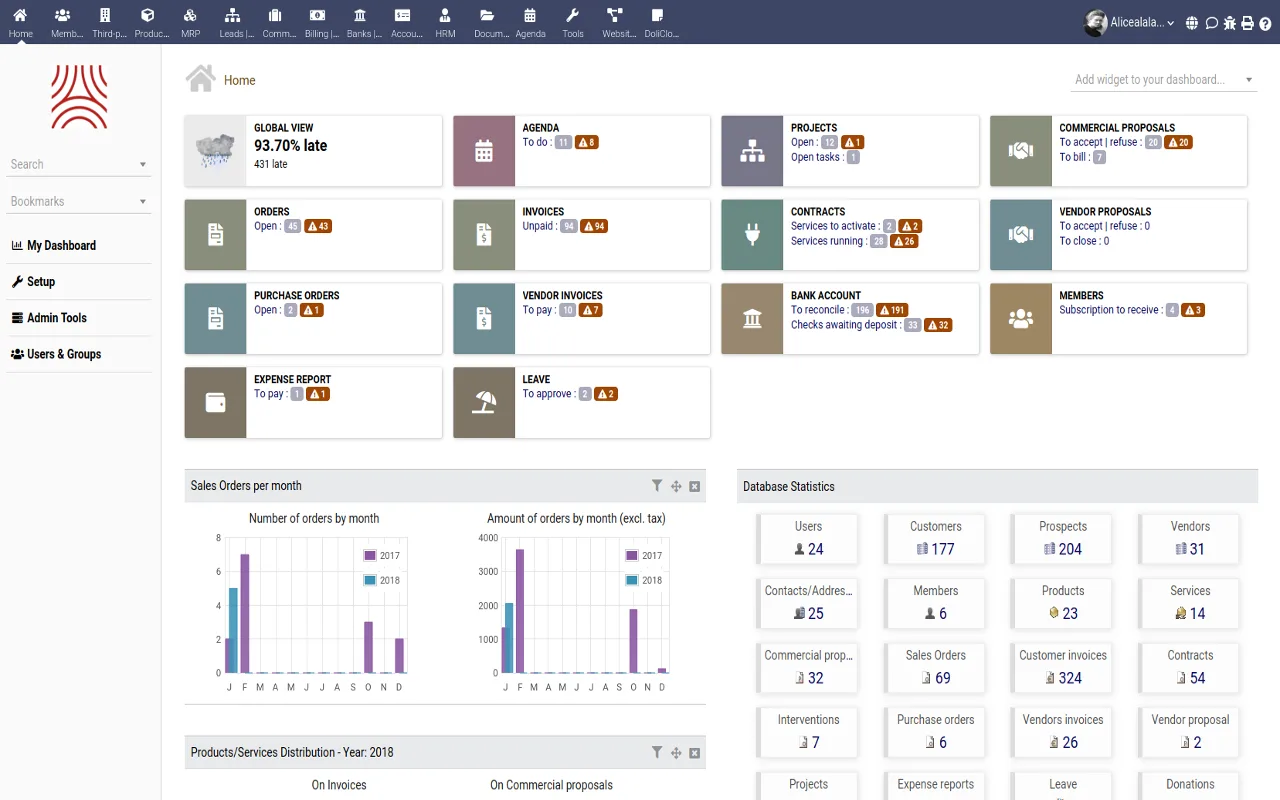 DoliCloud ERP CRM — Screenshots 9
