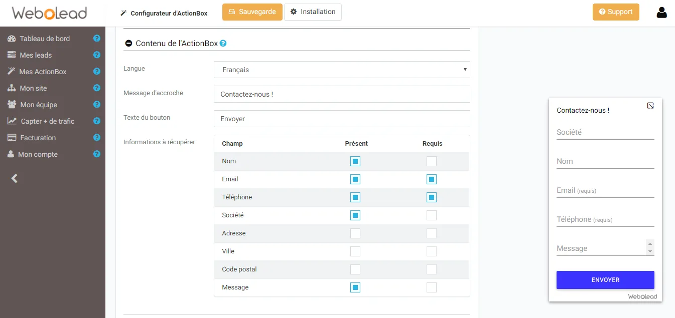 WebOLead — Screenshots 1
