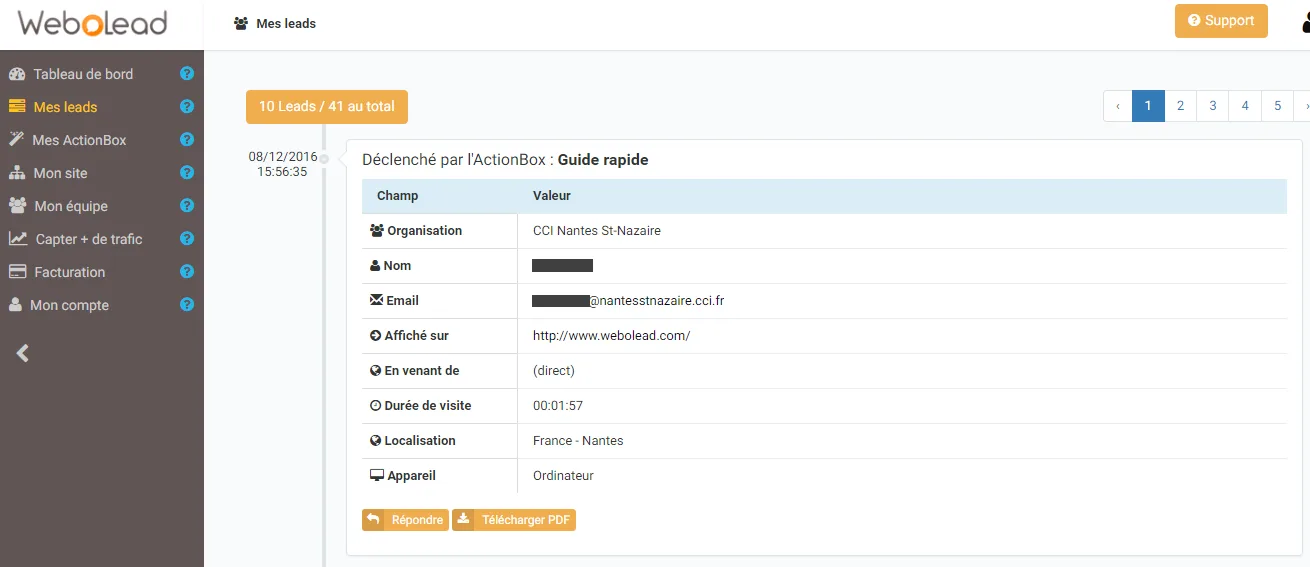 WebOLead — Screenshots 2