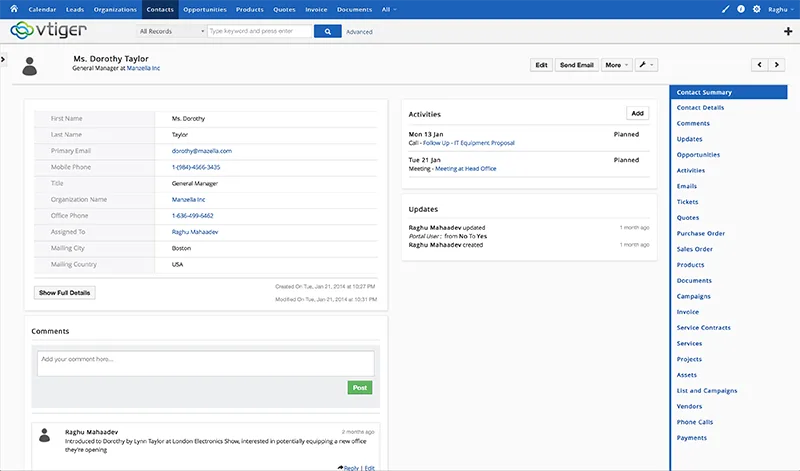 Vtiger CRM — Screenshots 1