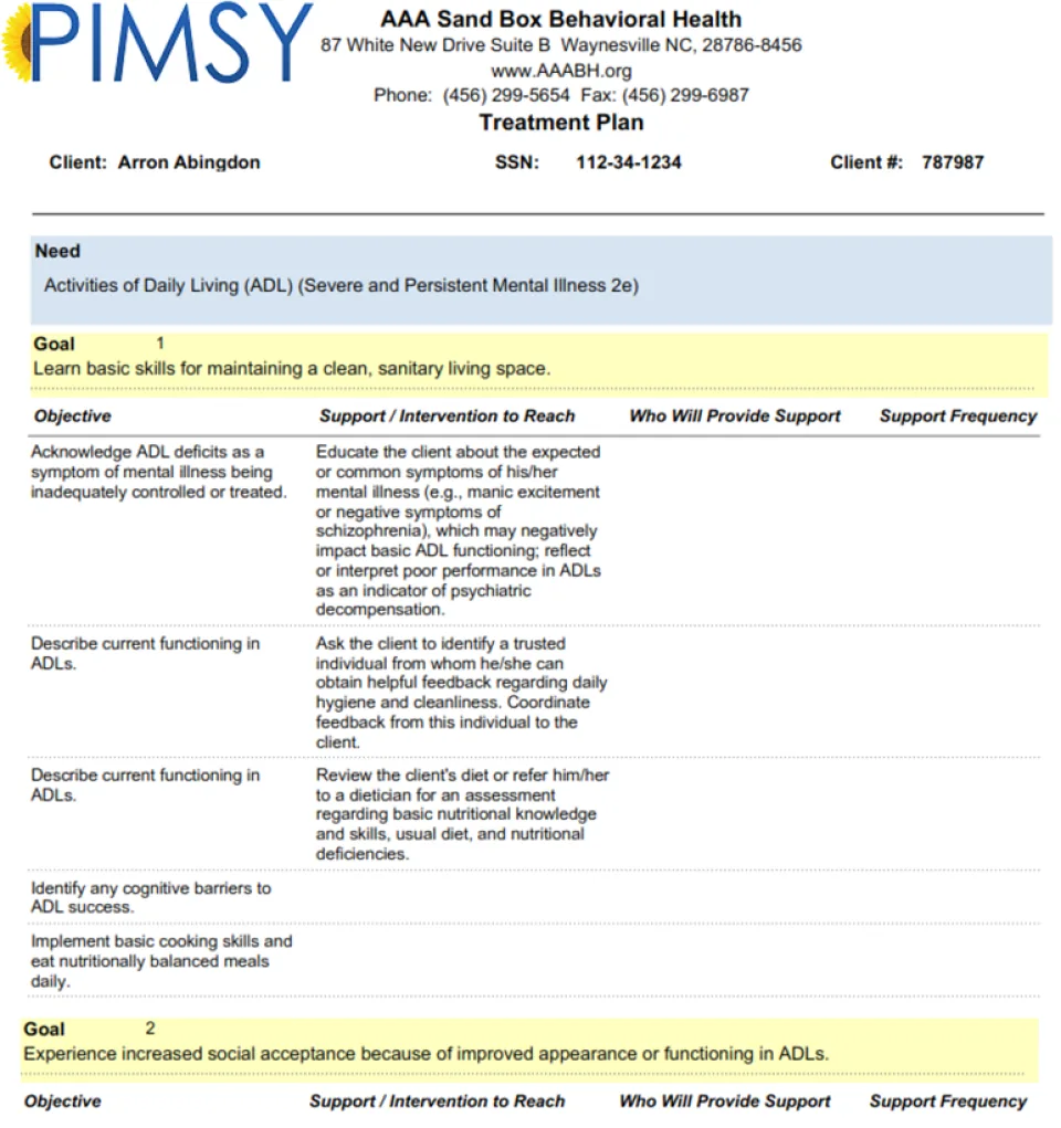 PIMSY Mental Health EHR — Screenshots 5