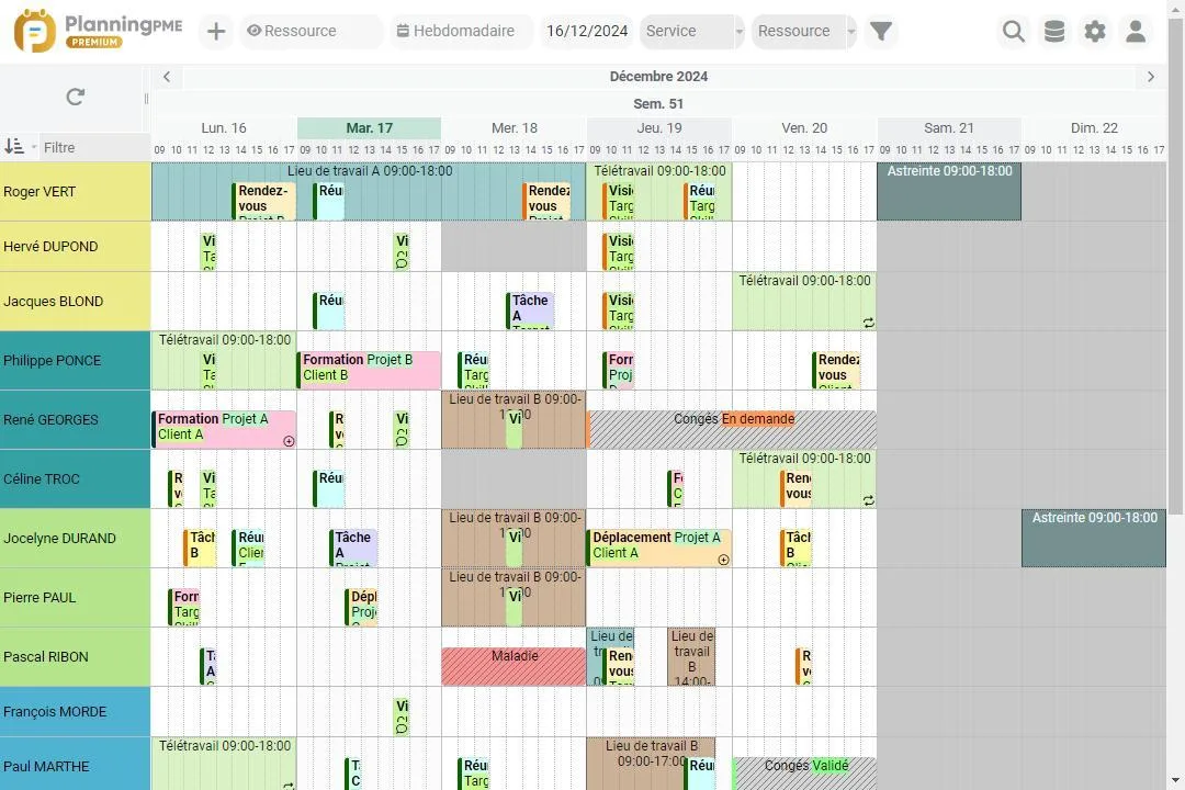 PlanningPME — Screenshots 2