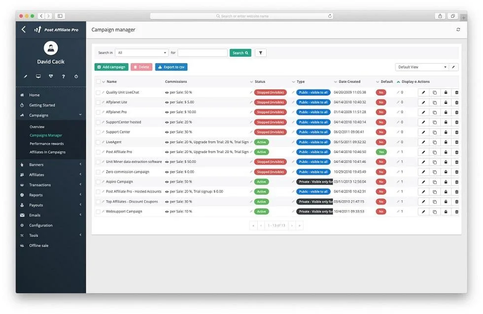 Post Affiliate Pro — Screenshots 1