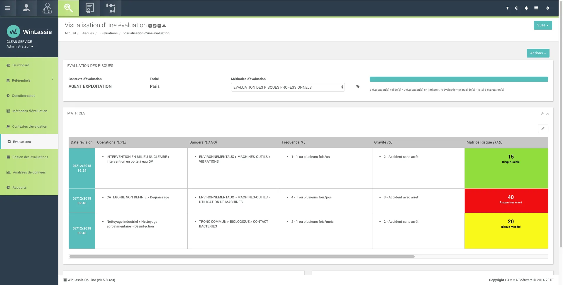 Winlassie - Le logiciel QHSE — Screenshots 1