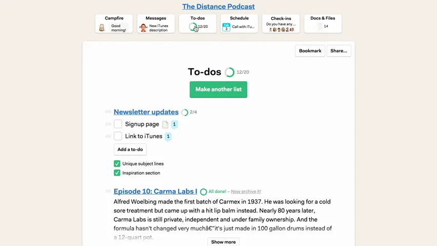 Basecamp — Screenshots 3