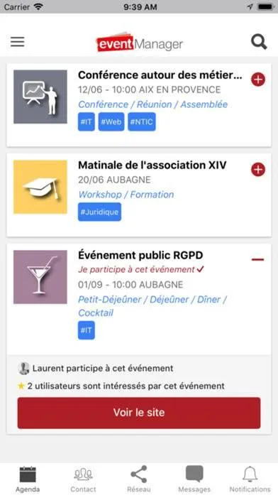 EventManager — Screenshots 3