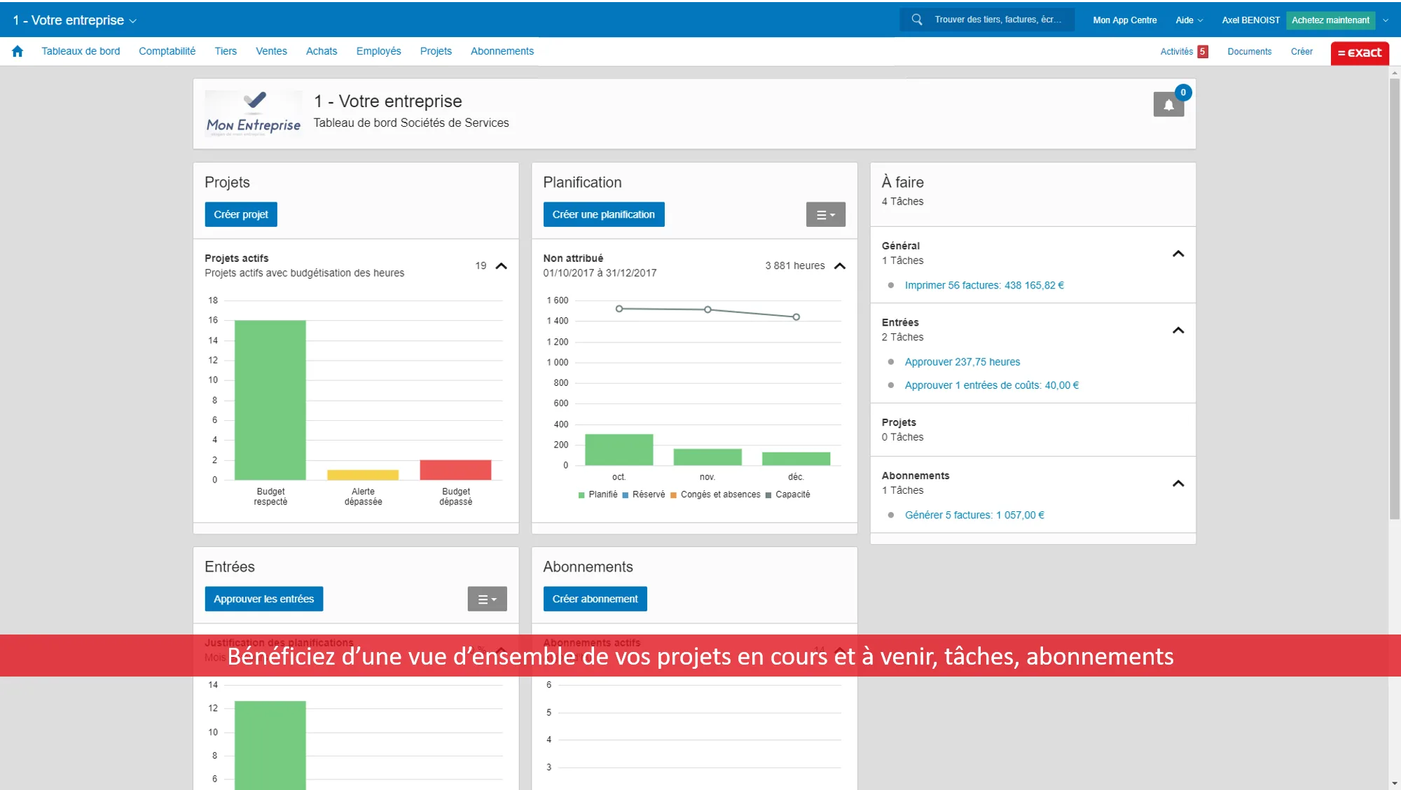 Exact pour Gestion de projets — Screenshots 2