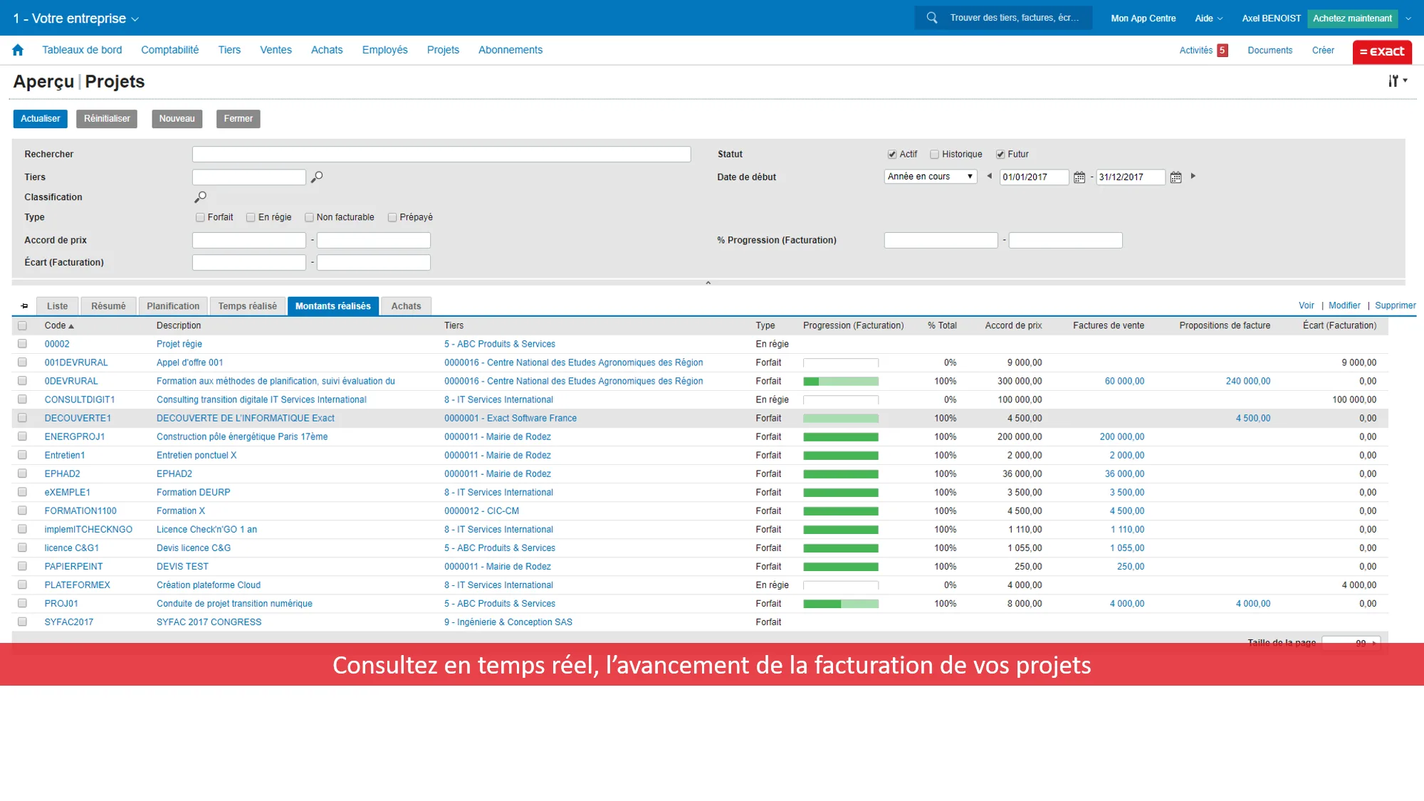 Exact pour Gestion de projets — Screenshots 6