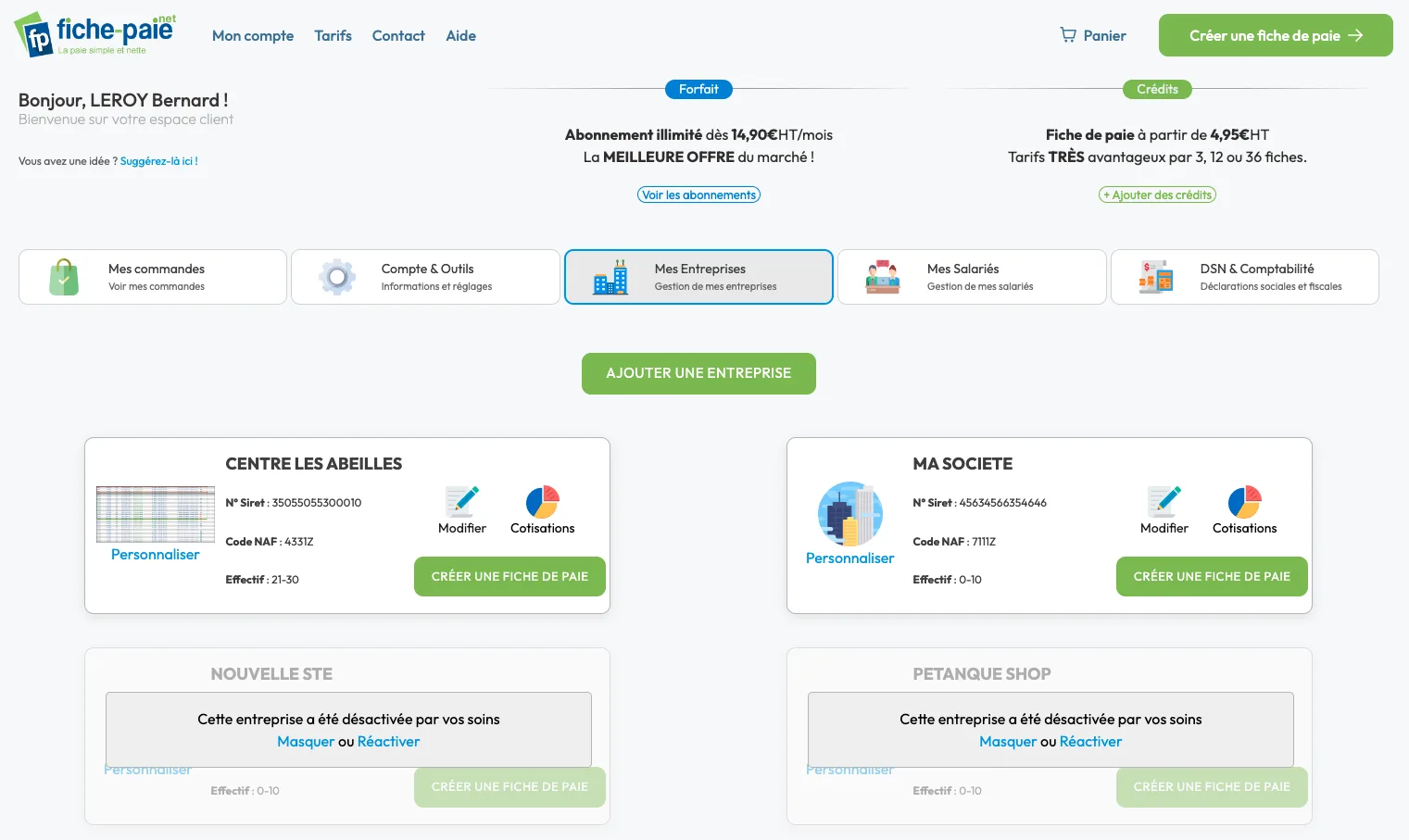 Fiche-Paie.net | Logiciel paie — Captures d'écran 4