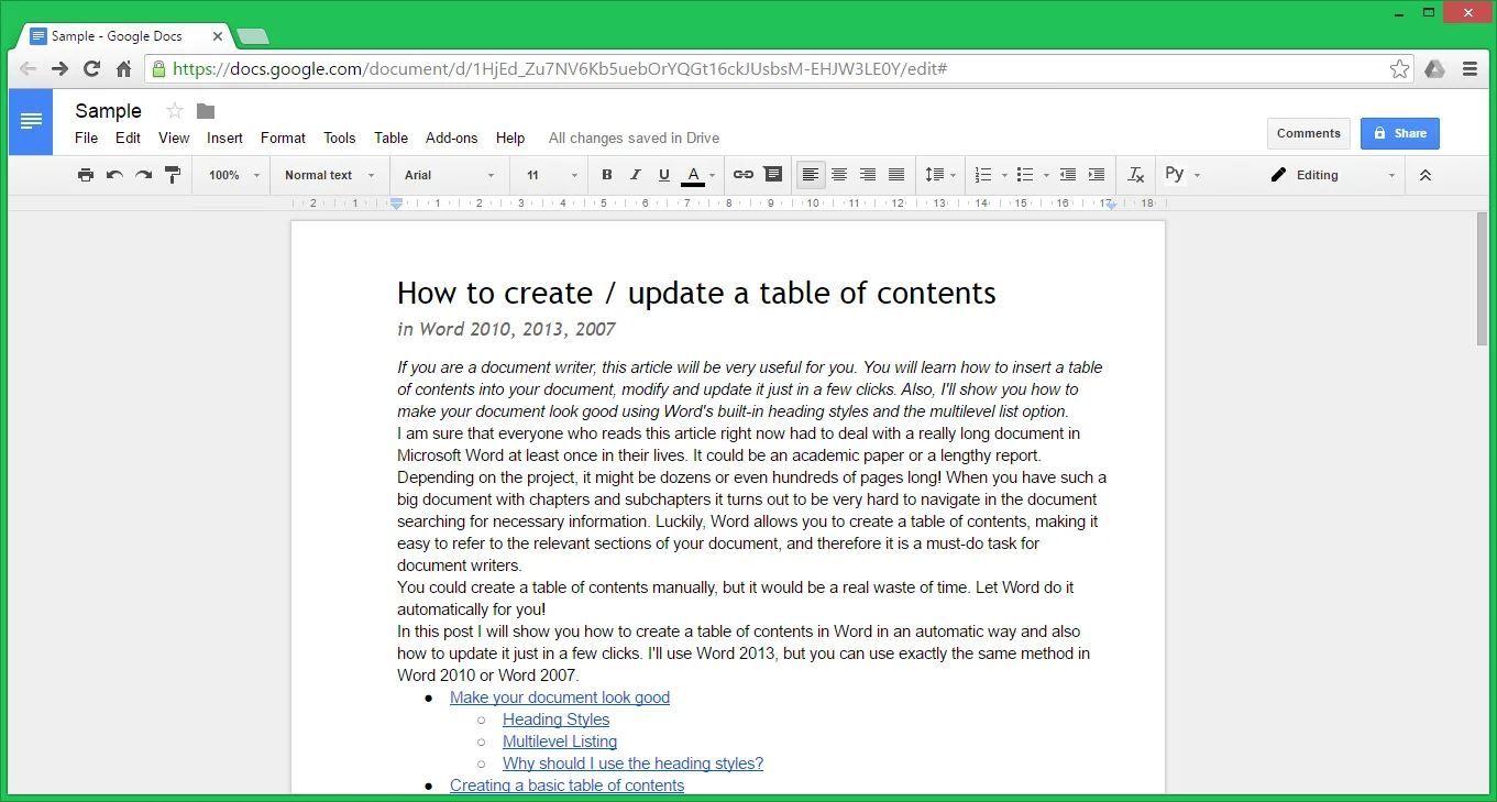 Google Docs — Screenshots 1
