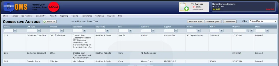 QT9 Quality Management — Screenshots 2