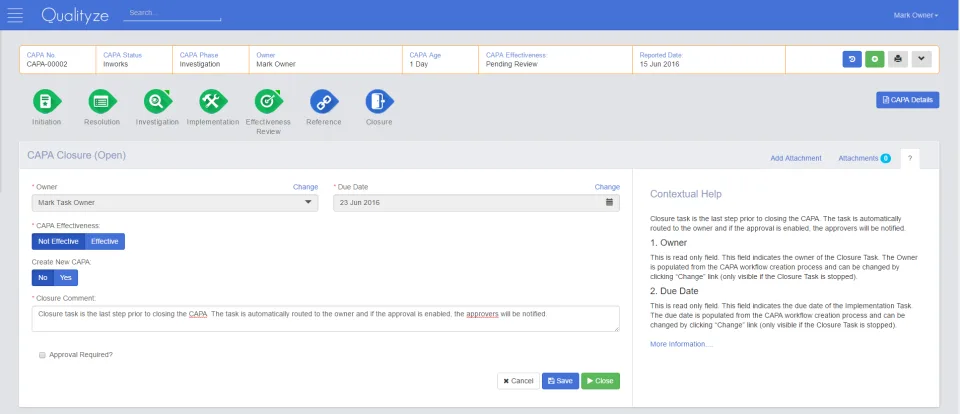 Qualityze EQMS Suite — Screenshots 1