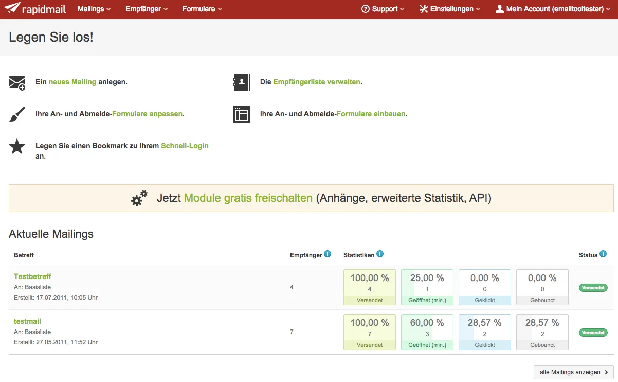rapidmail — Streamlined Email Marketing Automation Solution