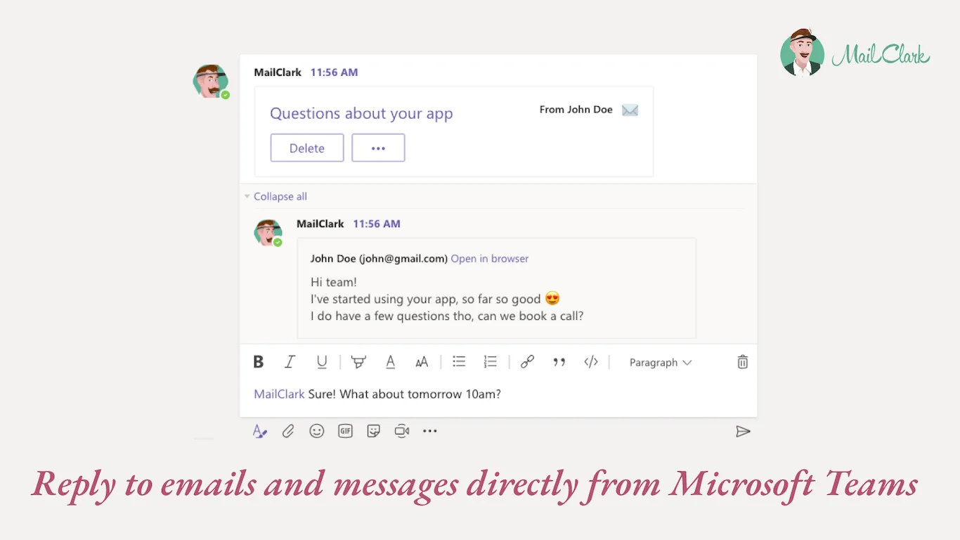 MailClark for Slack & MS Teams — Screenshots 6