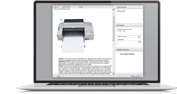 Remedy Knowledge Management — Screenshots 1