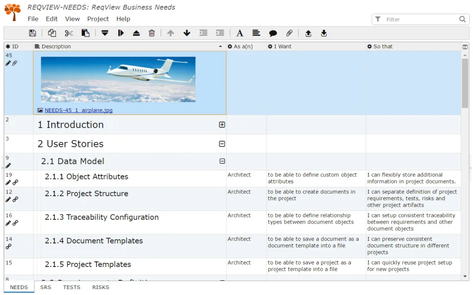 ReqView — Screenshots 1