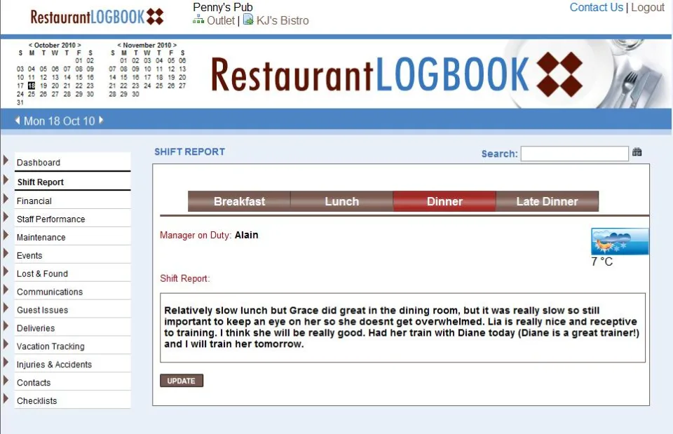 Restaurant LogBook — Screenshots 3