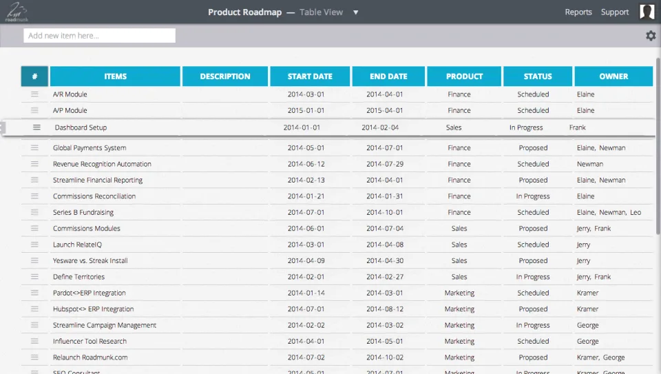 Strategic Roadmaps (Roadmunk) — Screenshots 4