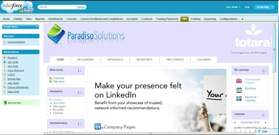 Salesforce Embedded LMS — Screenshots 2