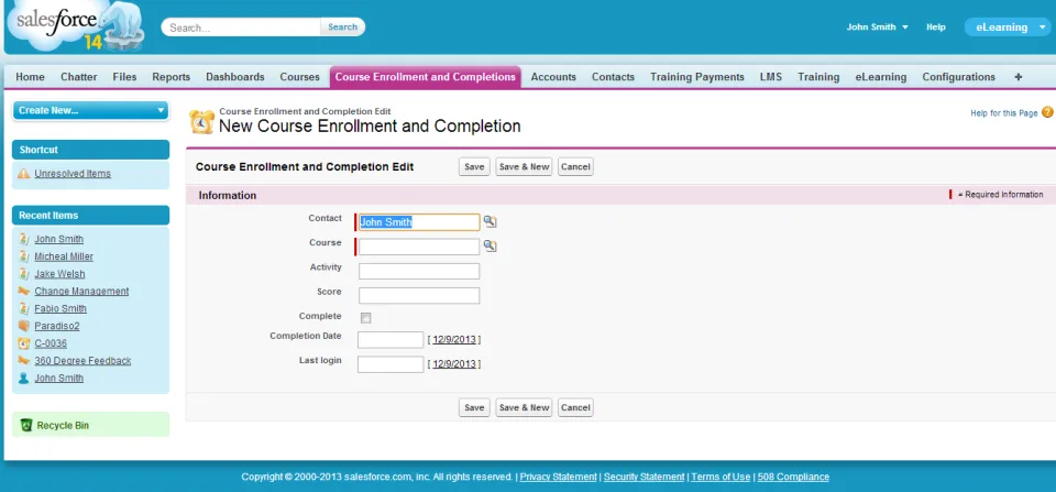 Salesforce Embedded LMS — Screenshots 3