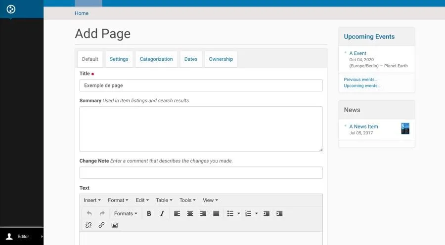 Plone — Screenshots 1