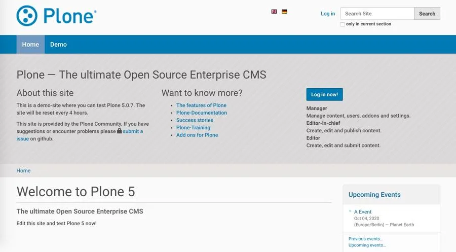 Plone — Screenshots 4