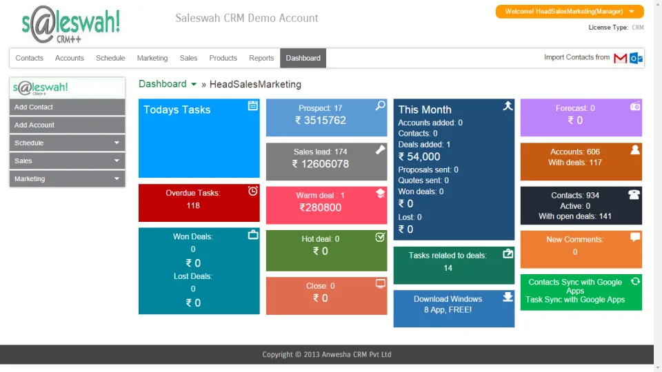 Saleswah CRM — Screenshots 1