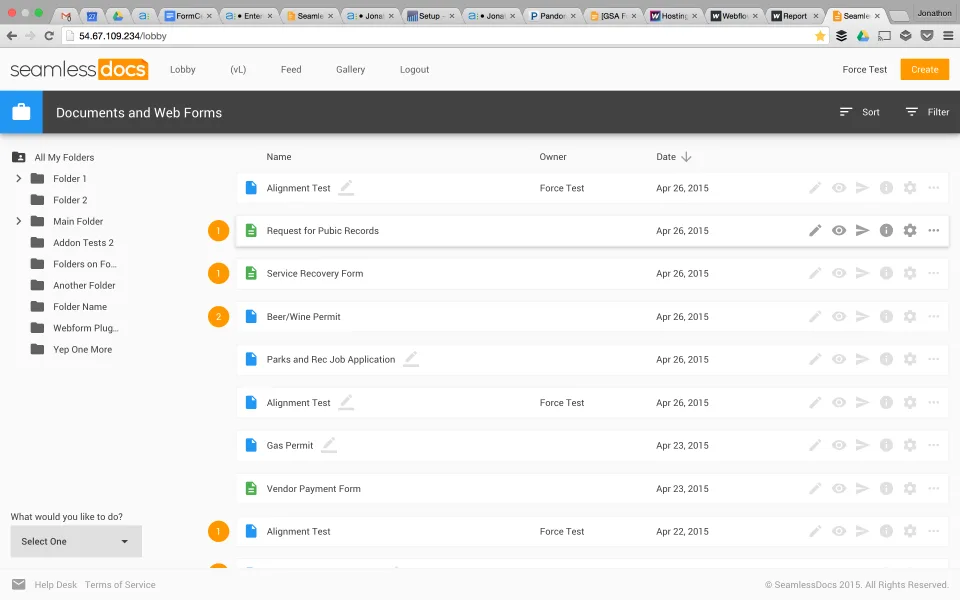 SeamlessDocs — Screenshots 1