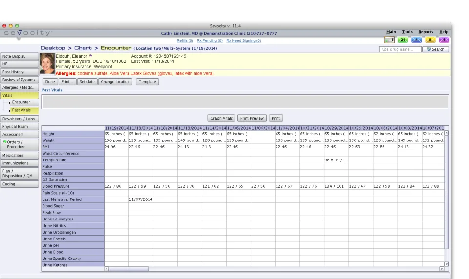 Sevocity EHR — Screenshots 1