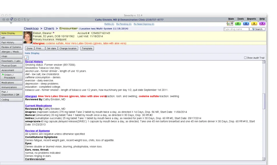 Sevocity EHR — Screenshots 3