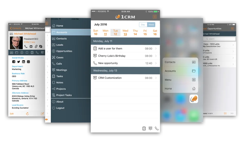 1CRM — Screenshots 1