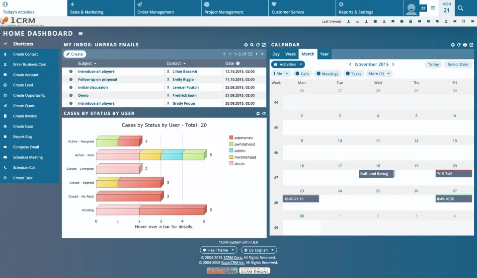1CRM — Screenshots 3