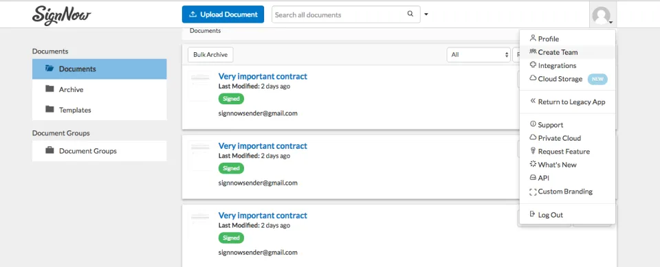 SignNow — Screenshots 1