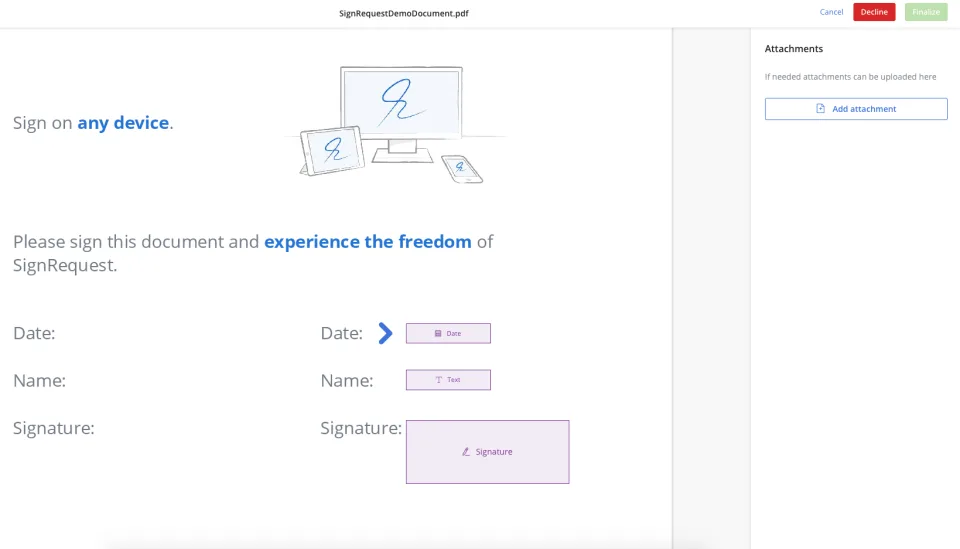 SignRequest — Screenshots 2