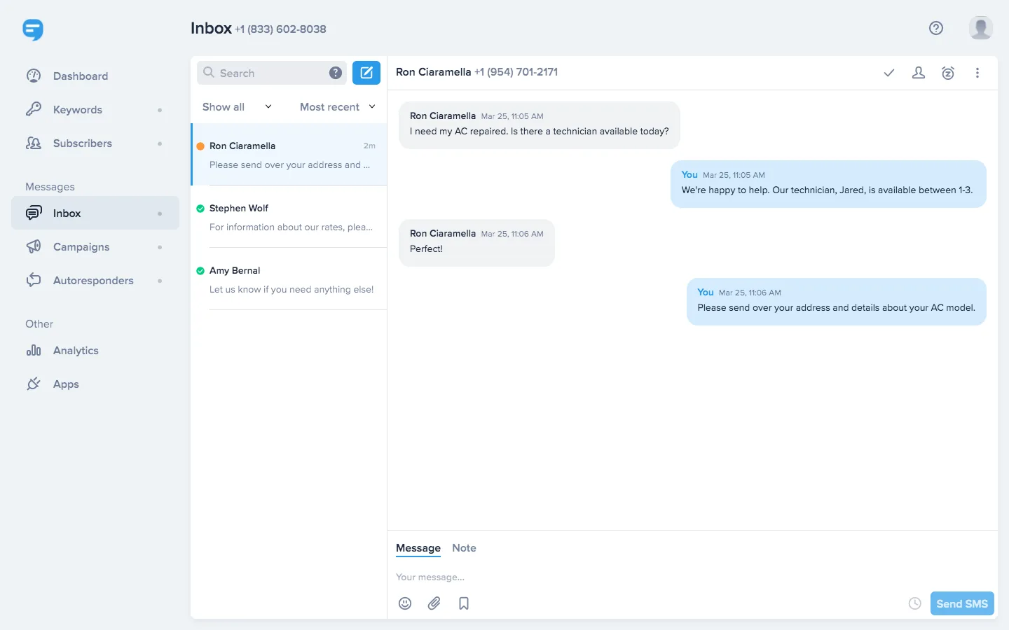 SimpleTexting — Screenshots 1