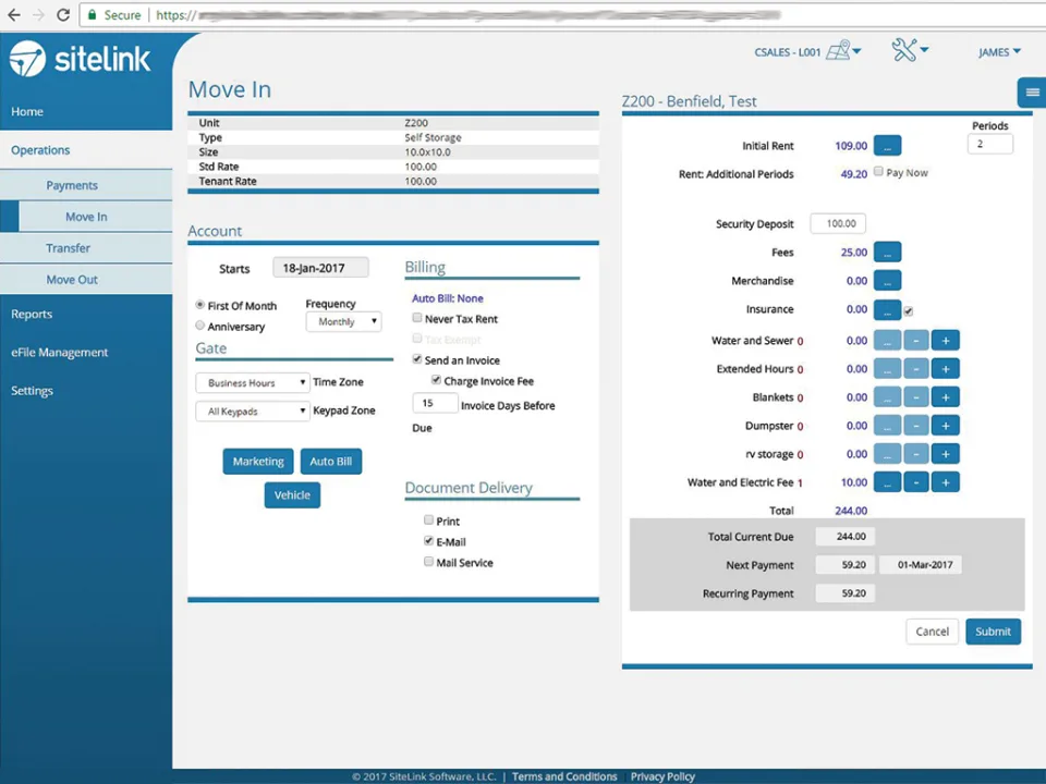 SiteLink Web Edition — Screenshots 2