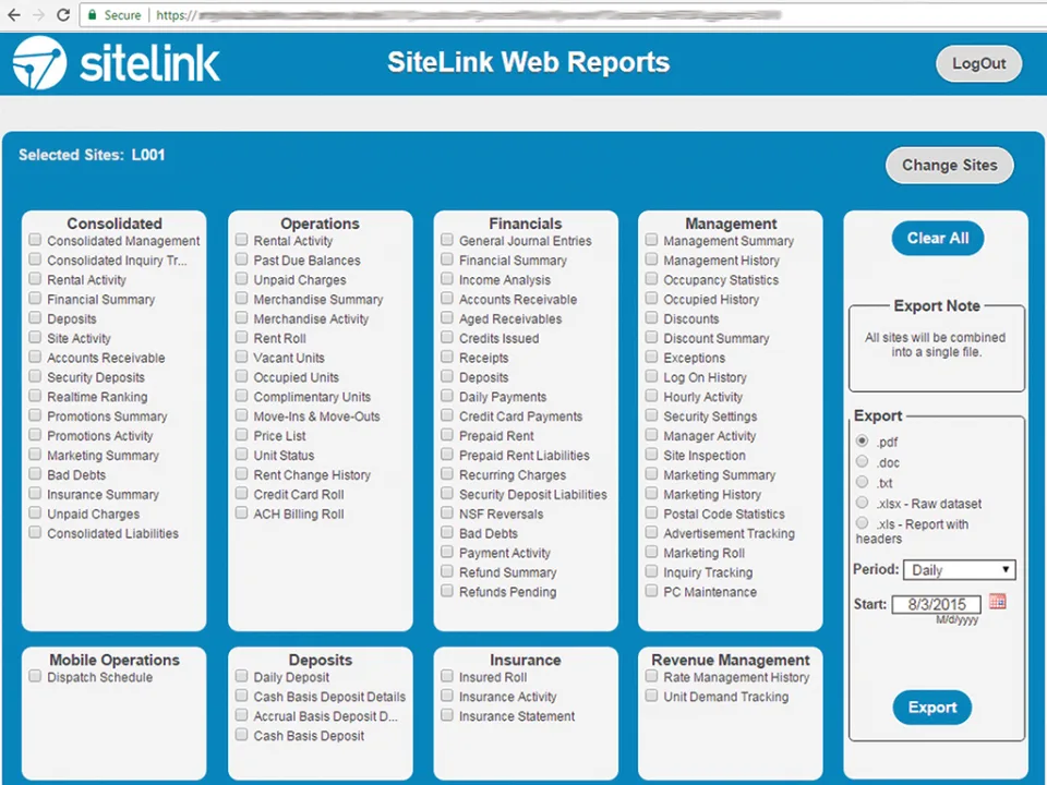 SiteLink Web Edition — Screenshots 4