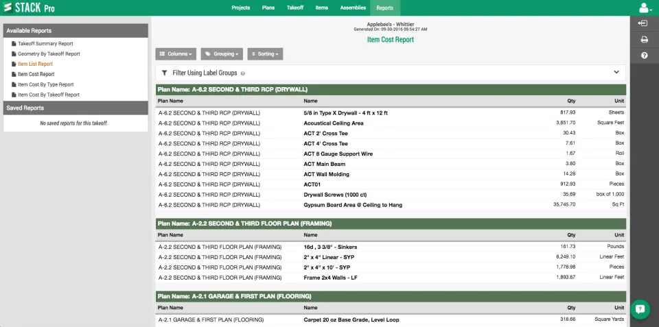 STACK Estimating — Screenshots 4