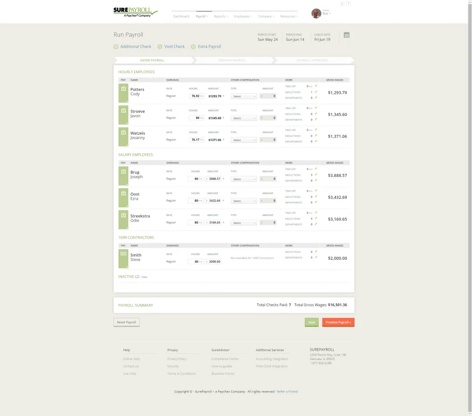 SurePayroll — Screenshots 1