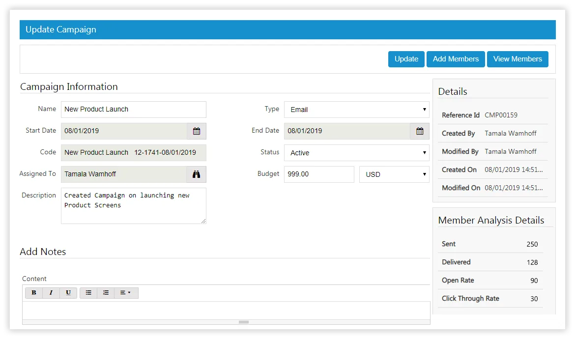 SutiCRM — Screenshots 2