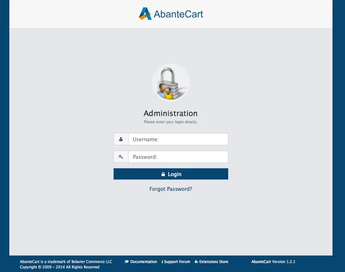 AbanteCart — Screenshots 1