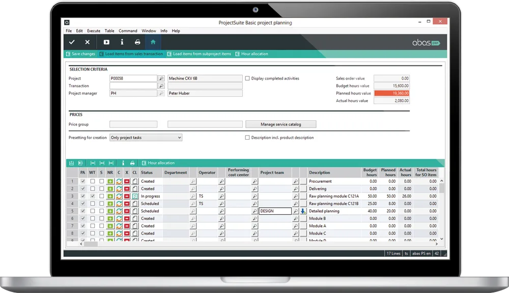 abas ERP — Screenshots 1