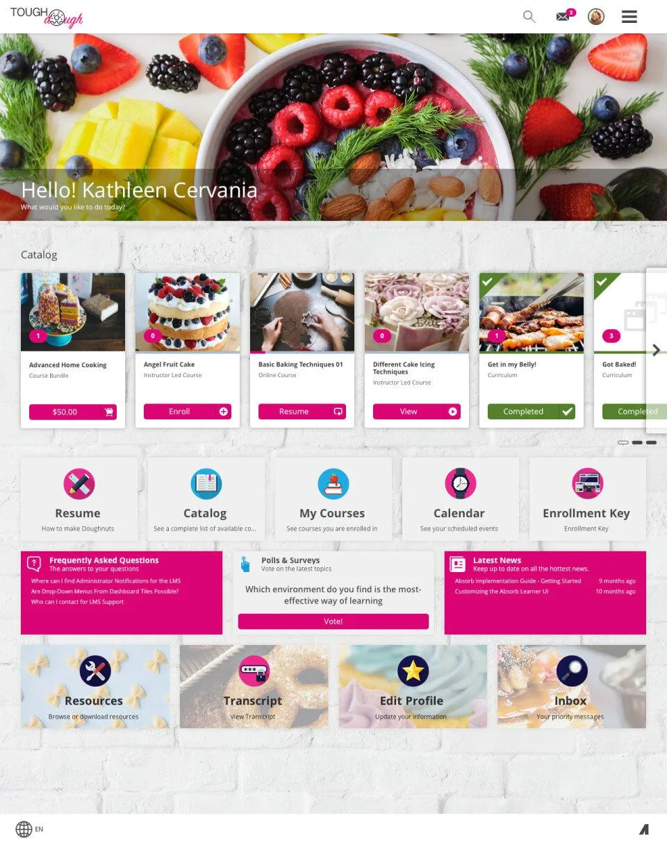 Absorb LMS — Screenshots 2