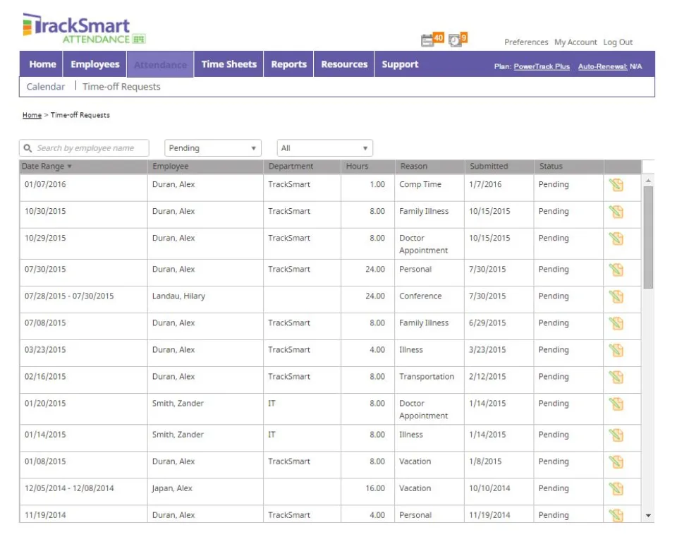TrackSmart Attendance — Screenshots 2