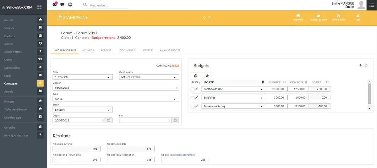 YellowBox CRM — Screenshots 1