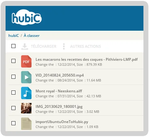 hubiC — Screenshots 2
