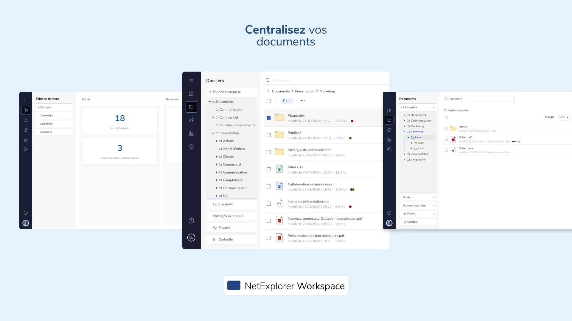 NetExplorer Workspace — Captures d'écran 1