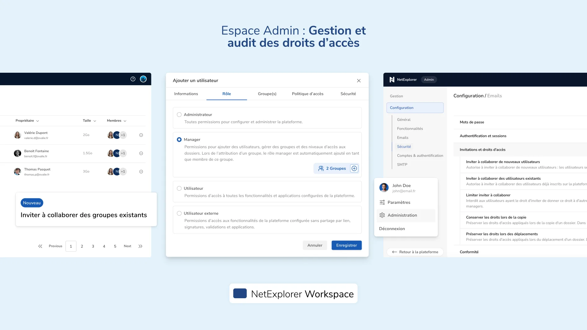 NetExplorer Workspace — Captures d'écran 6